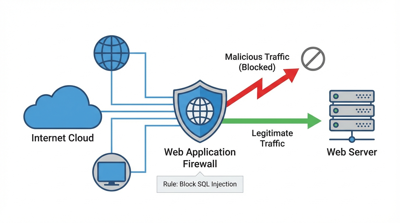 Cơ chế hoạt động của firewall WordPress trong việc ngăn chặn mã độc hiệu quả - Bảo mật WordPress 2026: Giải pháp tối thượng bảo vệ website
